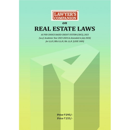 Lawyer’s Companion™ on Real Estate Laws  (SPPU LDSE 1009)  as per CBCS Pattern 2024-25 [Free Delivery]